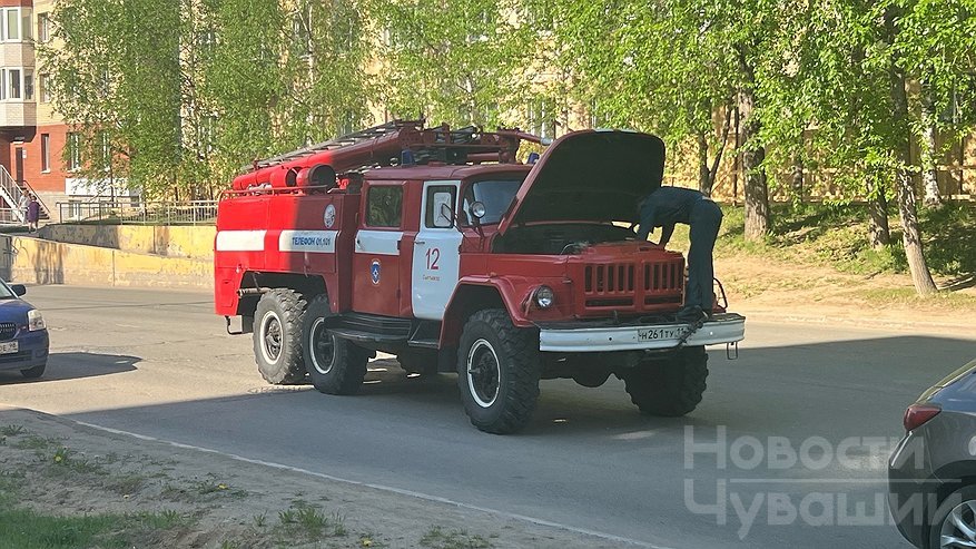 В Чувашской Республике потушили пожар в бывшем птичнике