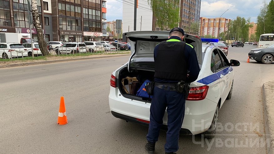 В Чувашской Республике задержали мотоциклиста, сбившего пешехода