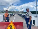 Пешеходный мост-дамбу Чебоксарского залива закрыли на ремонт