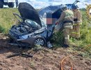 В Чувашии водитель легковушки не справился с управлением на повороте, съехал в кювет и погиб
