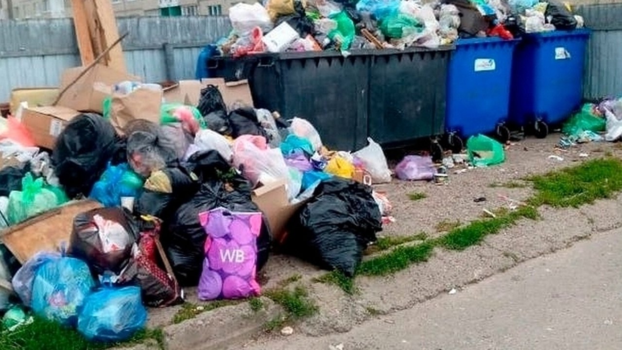 Главная картинка новости: Чебоксары страдают от переполненных мусорных контейнеров