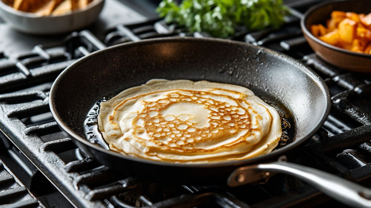 Главная картинка новости: Вливаю это в тесто перед мукой: блины получаются кружевными и очень тонкими — невероятно вкусные