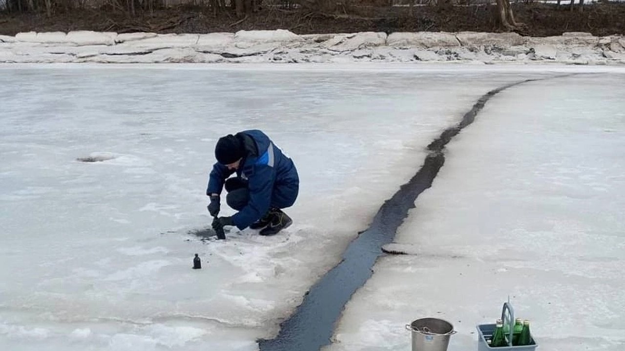 Главная картинка новости: В Чувашии обнаружены следы нефти в реке Цивиль