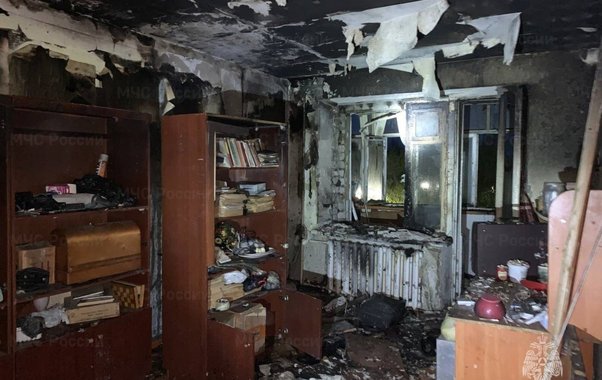 Тлеющий окурок стал причиной пожара в квартире Канаша