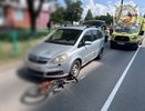 В Чувашии автомобиль сбил юного велосипедиста на “зебре”