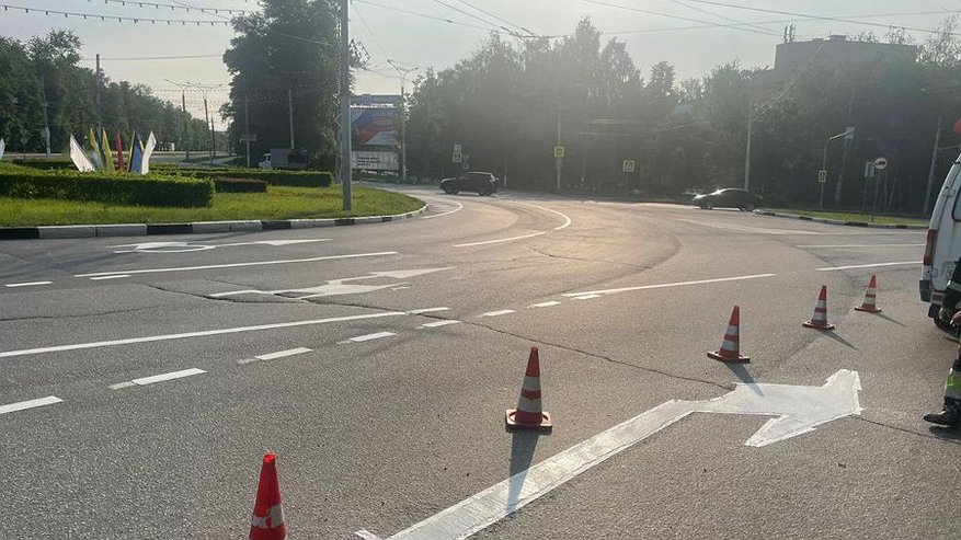 Главная картинка новости: В Чебоксарах изменили схему движения на одном из кольцевых перекрёстков